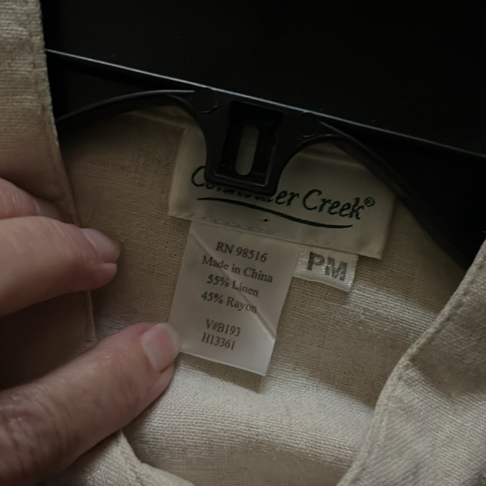 Flax colored lightweight linen jacket - Picture 4 of 7